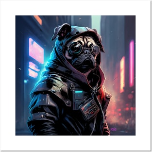 Cyber Pug Posters and Art